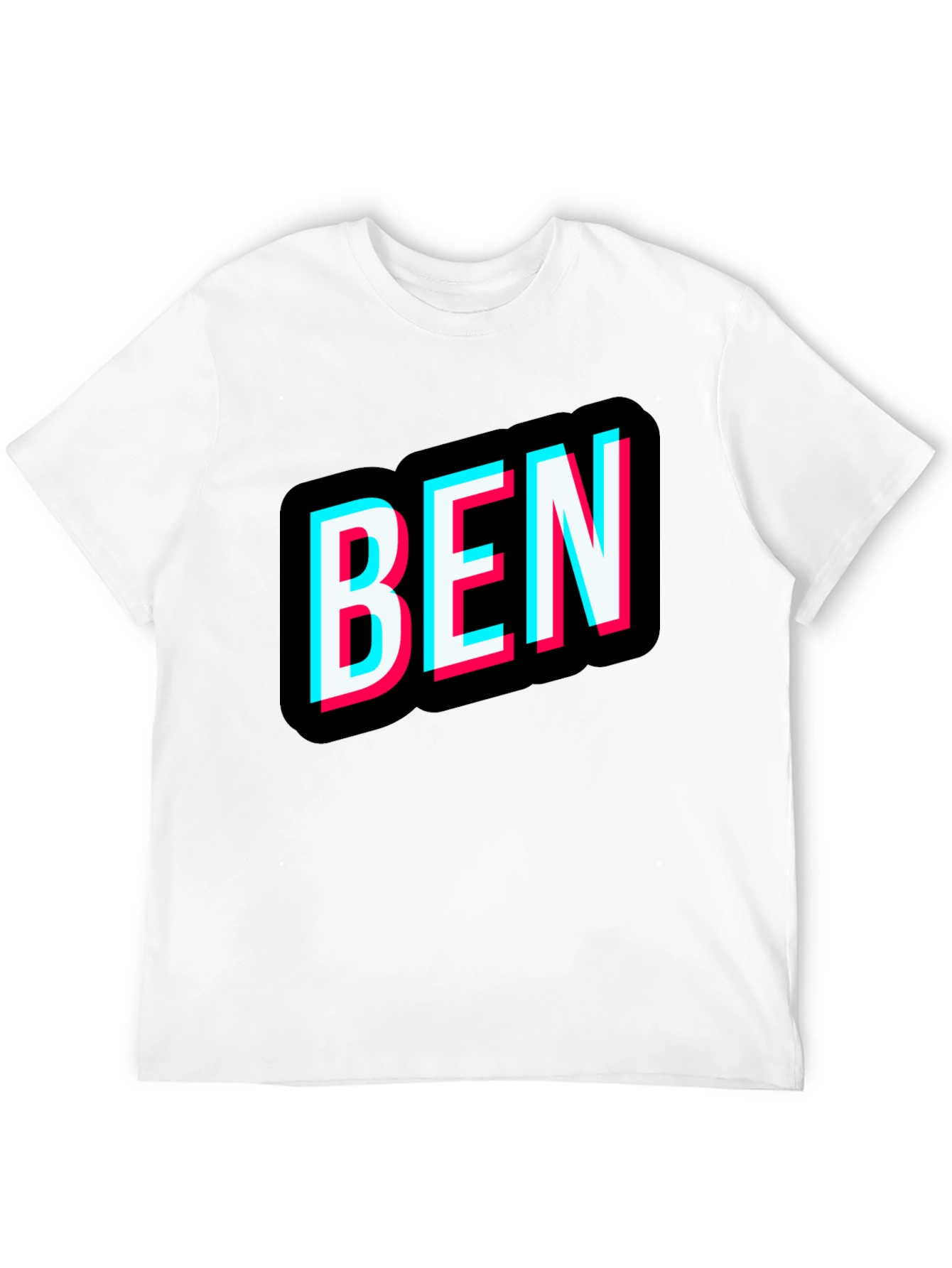 Mens Black BEN Graphic T-Shirt