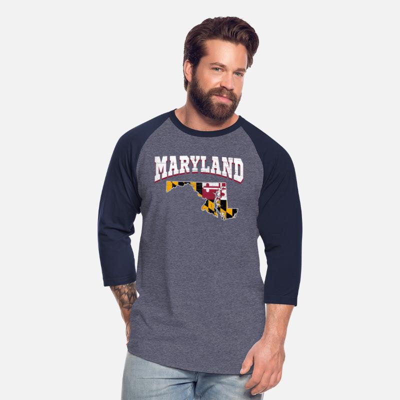 Us Citizen Proud America State Flag Land Map Maryl