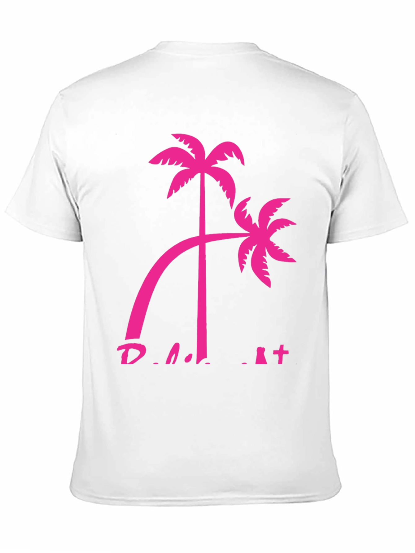 Tropical Palm Tree Graphic Tee - Black