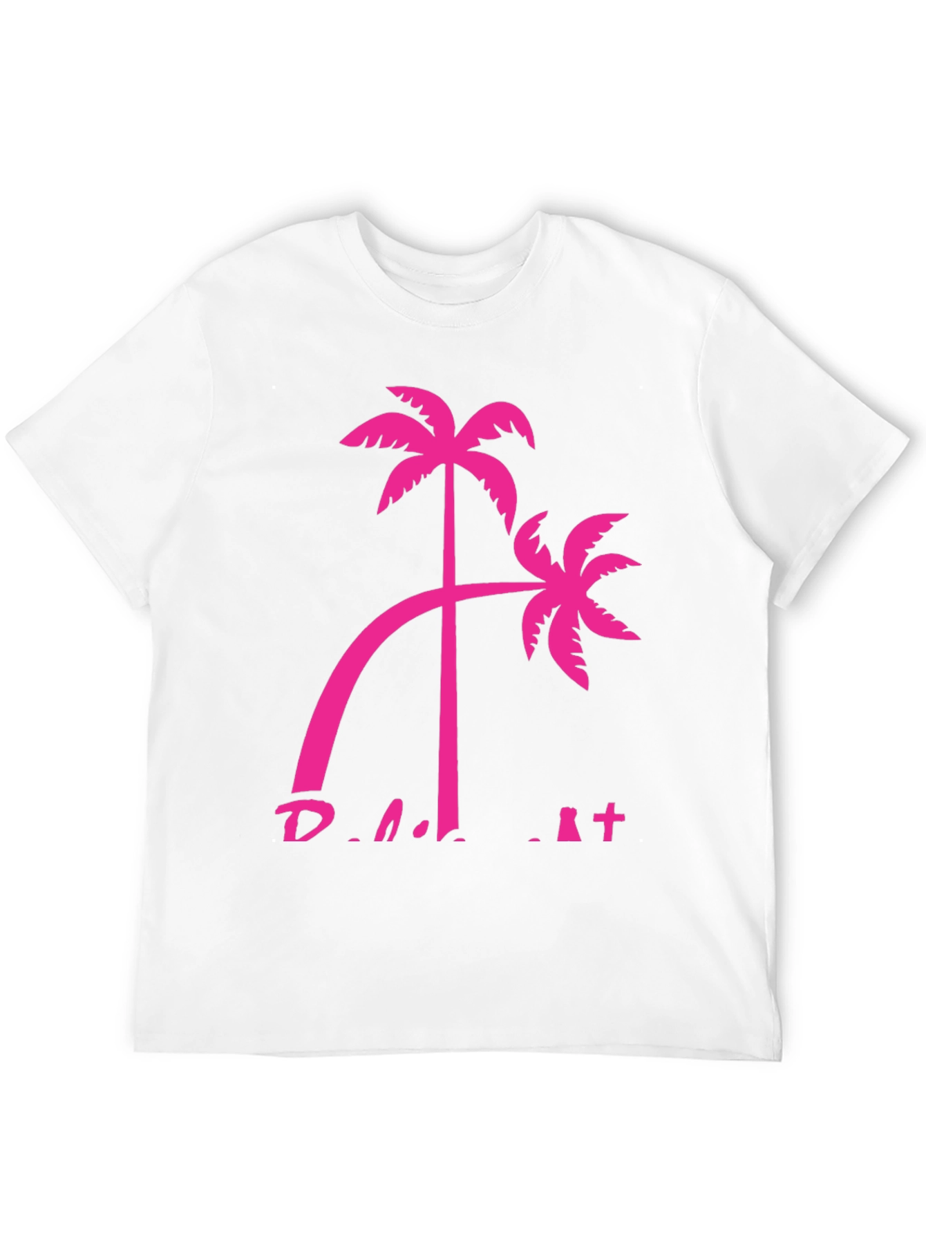 Tropical Palm Tree Graphic Tee - Black