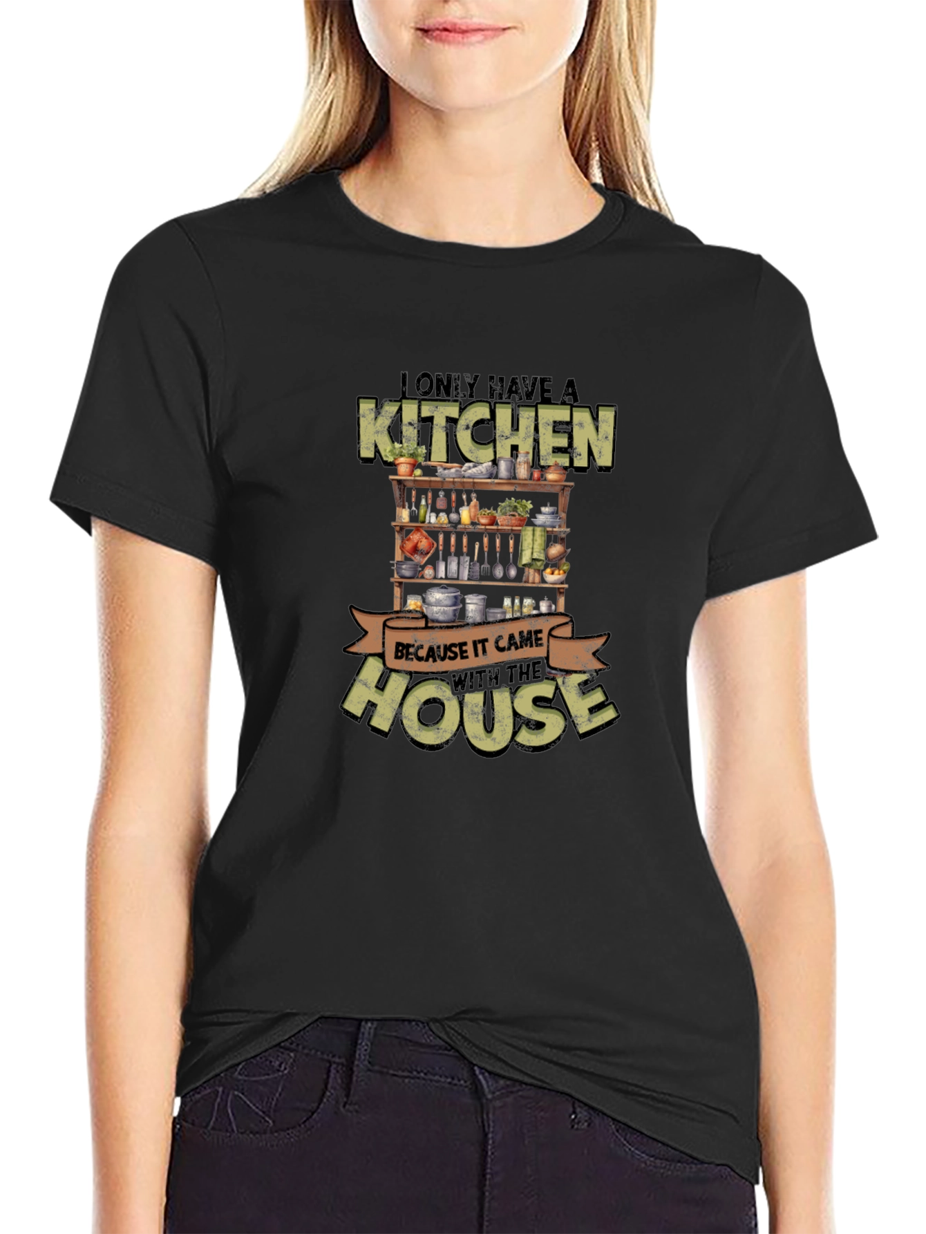 Funny Kitchen With the House Graphic T-Shirt