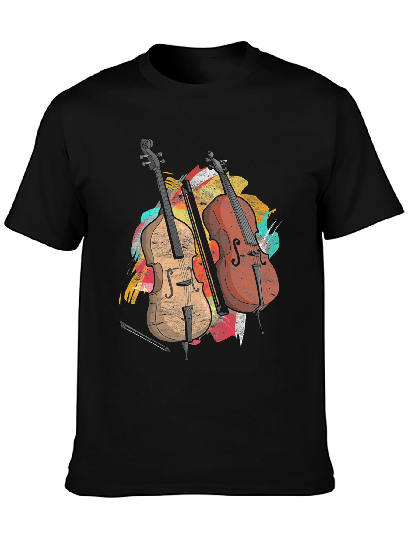 Musical Double Bass T-Shirt - Graphic Tee