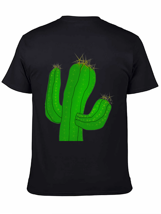 Cactus Graphic Tee - Desert Style Black T-Shirt