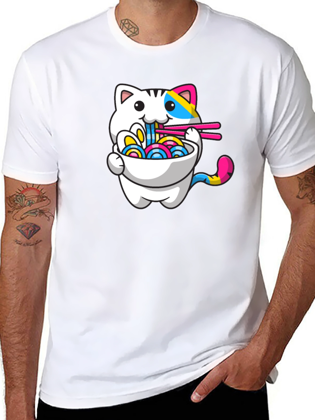 Ramen Cat T-Shirt - Unique Graphic Tee