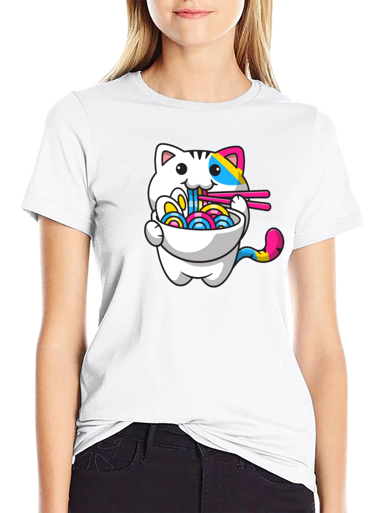 Ramen Cat T-Shirt - Unique Graphic Tee