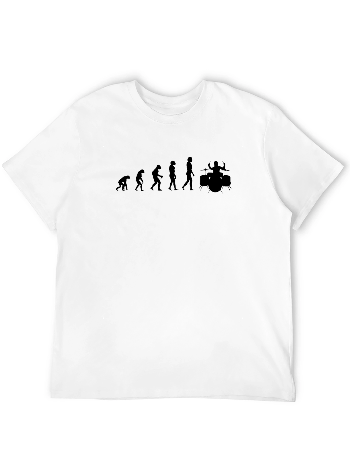 Evolution of Drumming Black T-Shirt