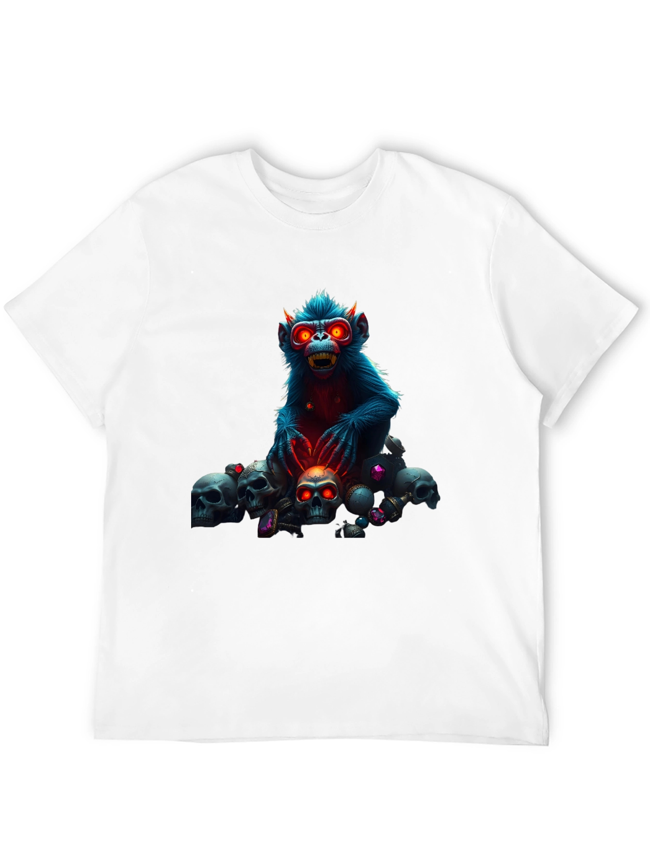 Skull Monkey Graphic Tee - Edgy Style