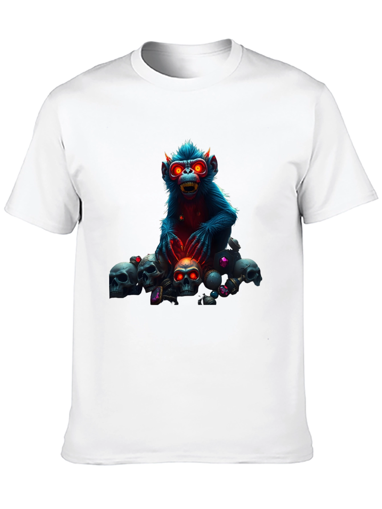 Skull Monkey Graphic Tee - Edgy Style