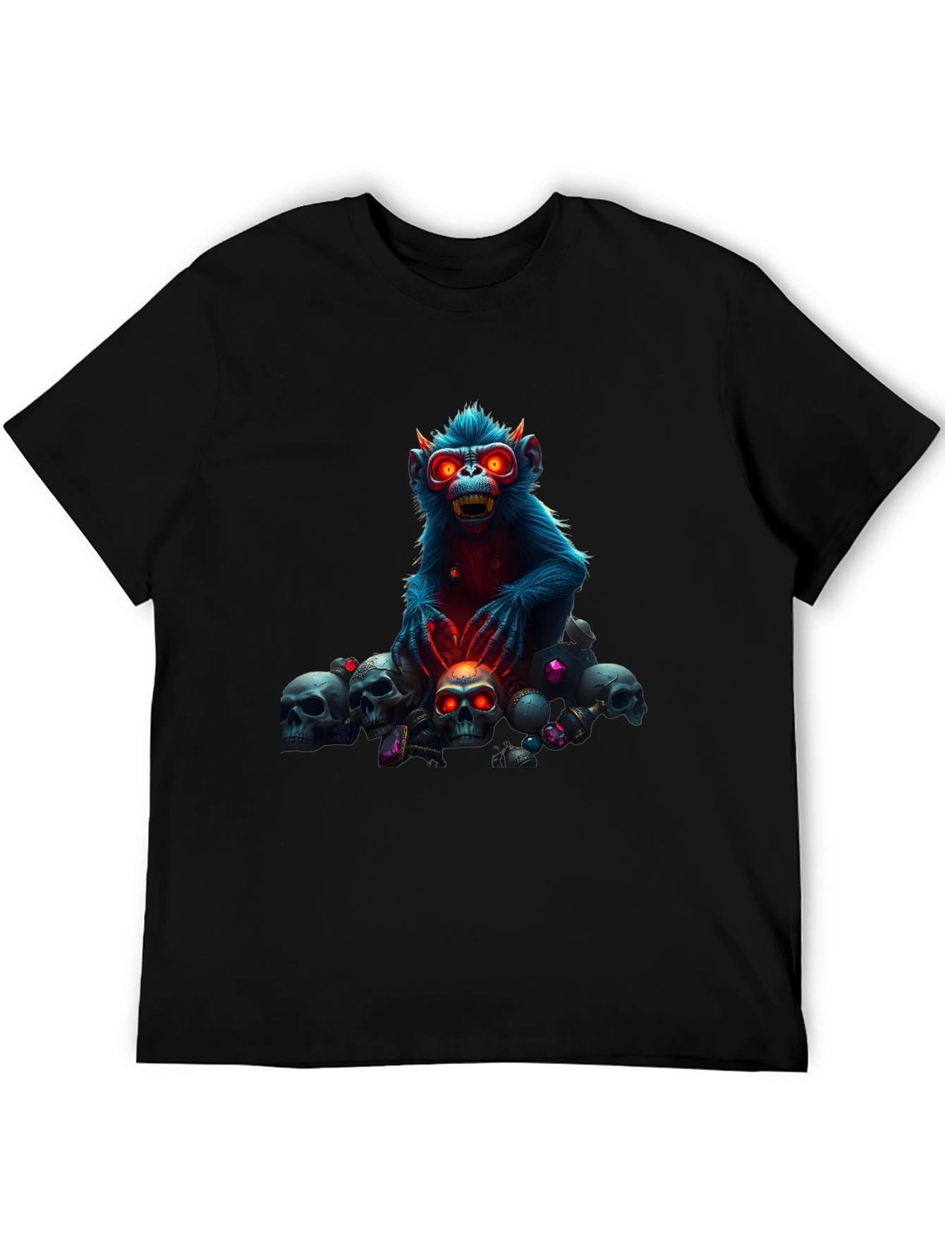 Skull Monkey Graphic Tee - Edgy Style