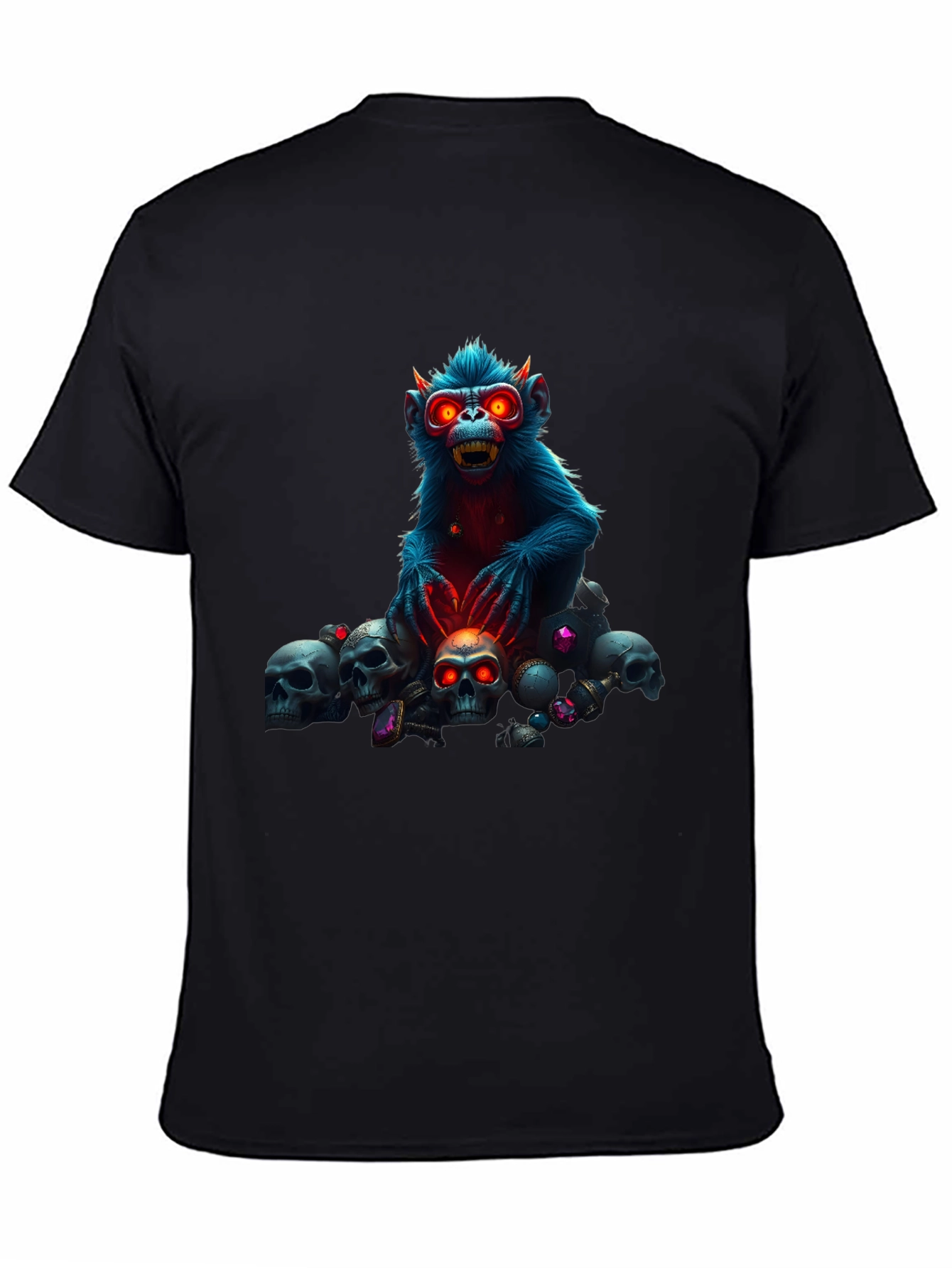 Skull Monkey Graphic Tee - Edgy Style