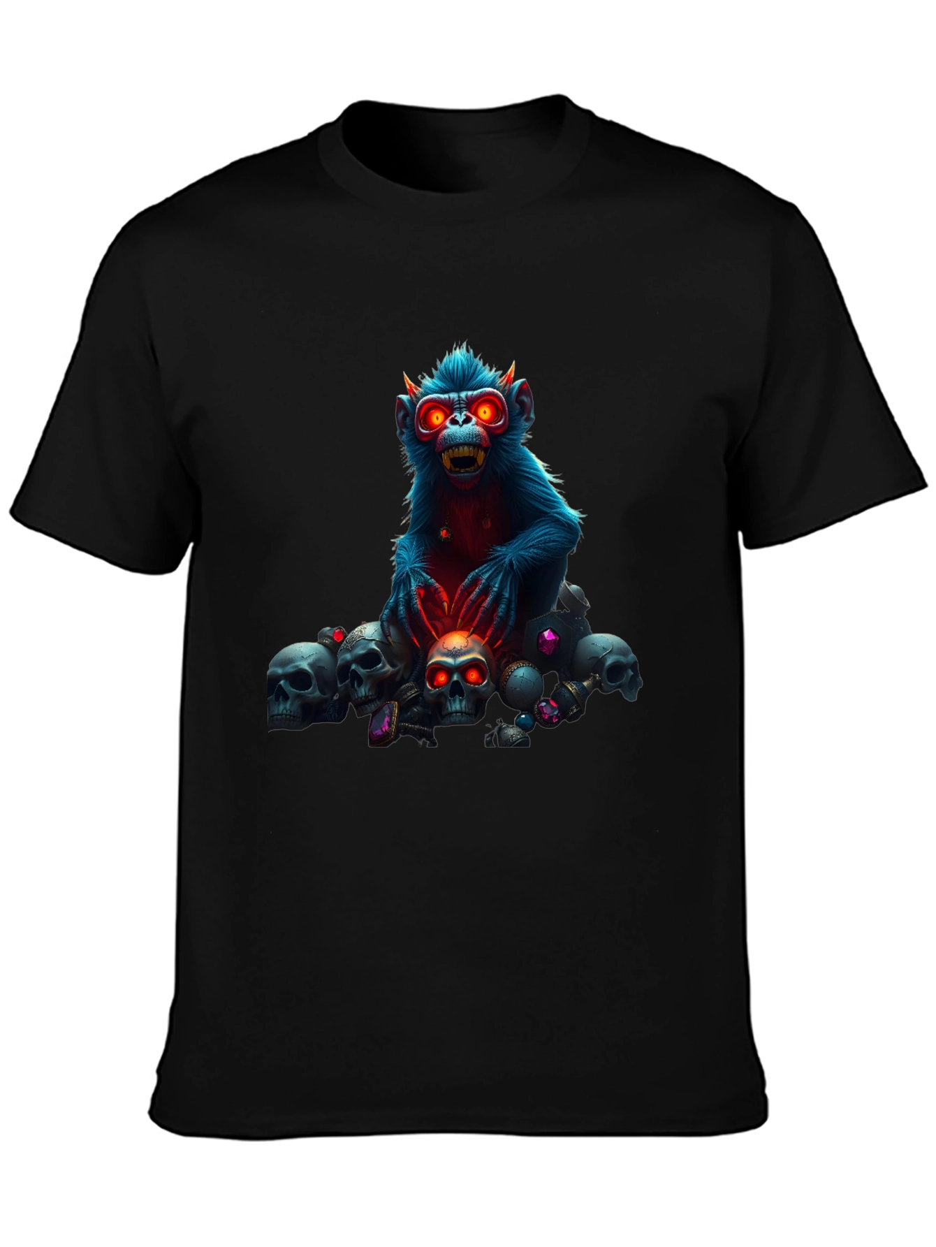 Skull Monkey Graphic Tee - Edgy Style