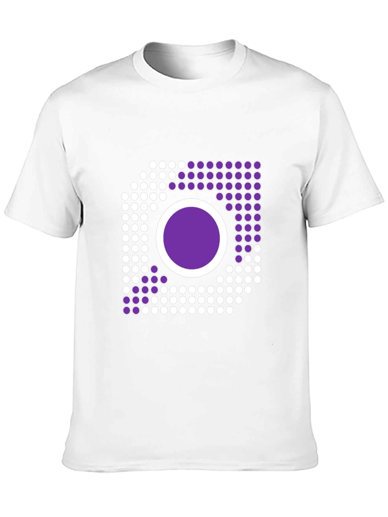 Abstract Circle Graphic Black T-Shirt