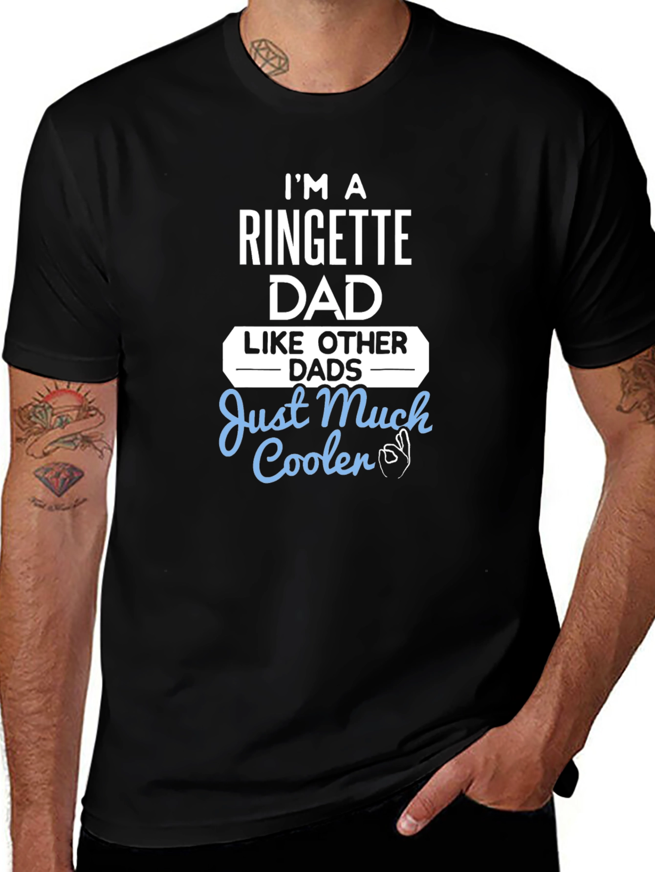 Ringette Dad T-Shirt - Much Cooler Than Other Dads!