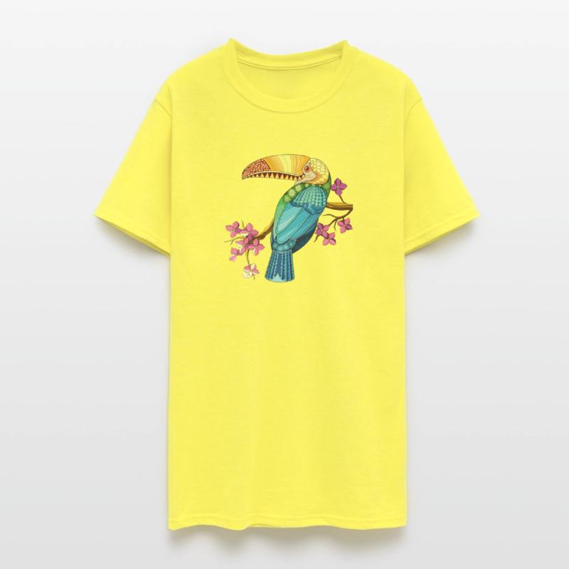 Vibrant Tropical Parrot Illustration