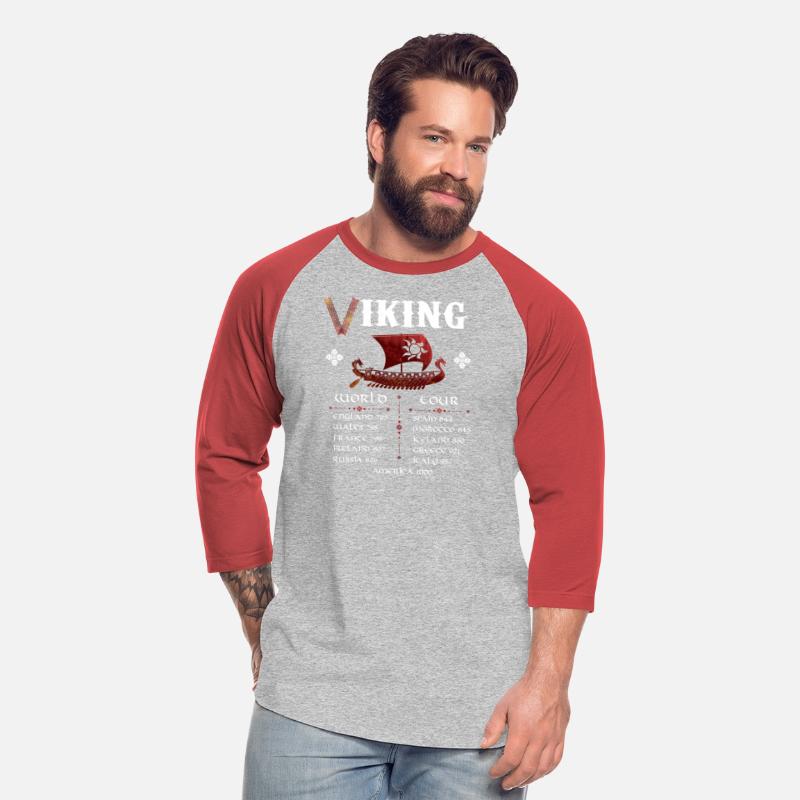 Vikings Dragon Ship VEGVISIR Runes T-Shirt