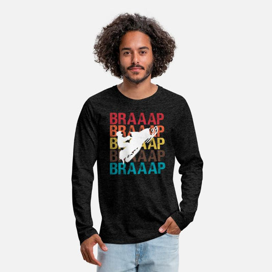 Vintage Braap Snowmobile TShirt Motor Sled Sports