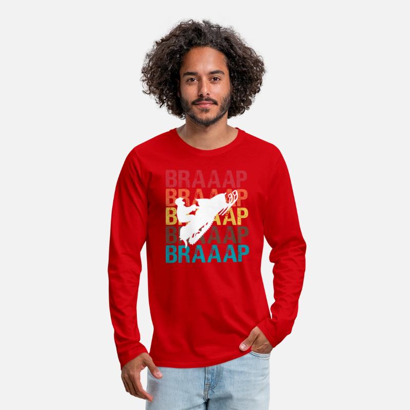 Vintage Braap Snowmobile TShirt Motor Sled Sports