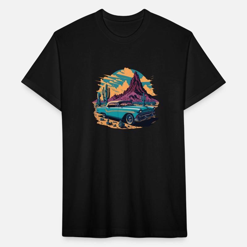 Vintage car in the desert