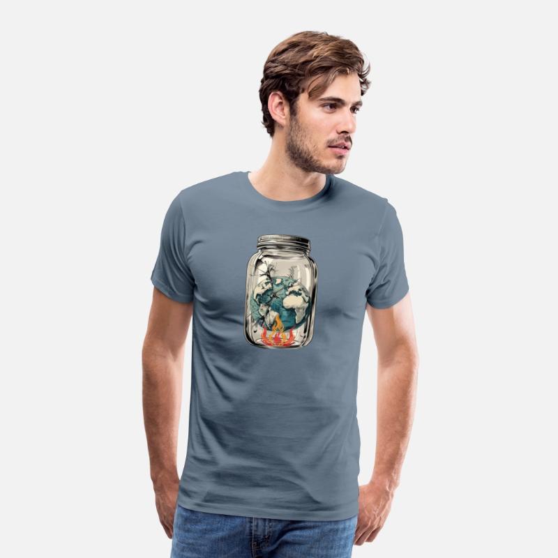 Vintage Eco Art Save Earth Before It Burns Green