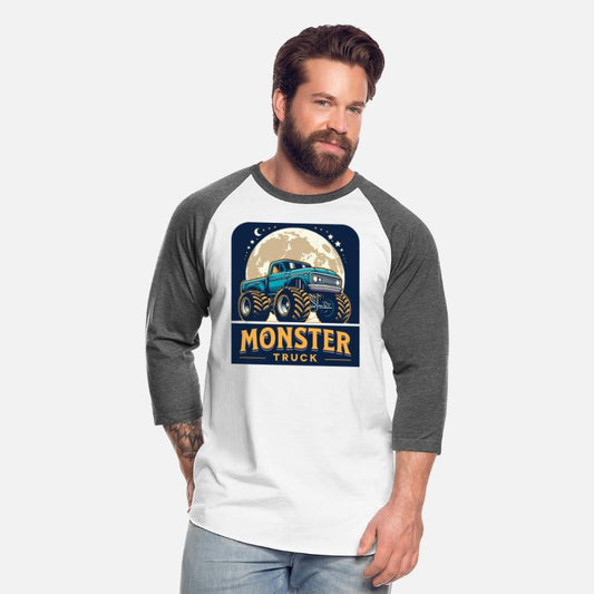 Vintage Monster Truck art illustration retro color