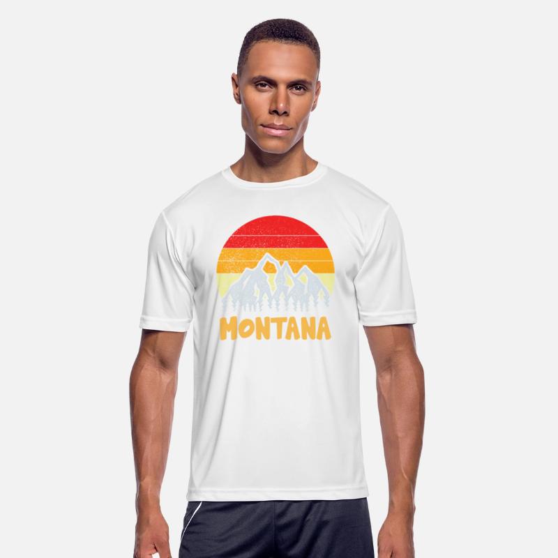 Vintage Retro MT Montana U S Mountain State