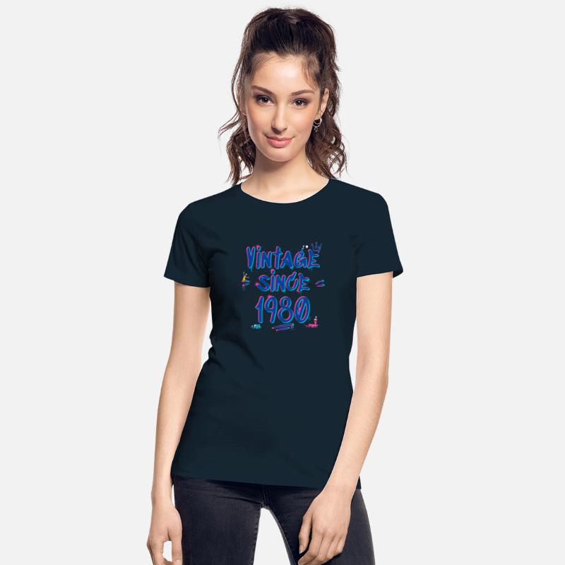 Vintage Since 1980 Graffiti Glitch Retro Hip-Hop