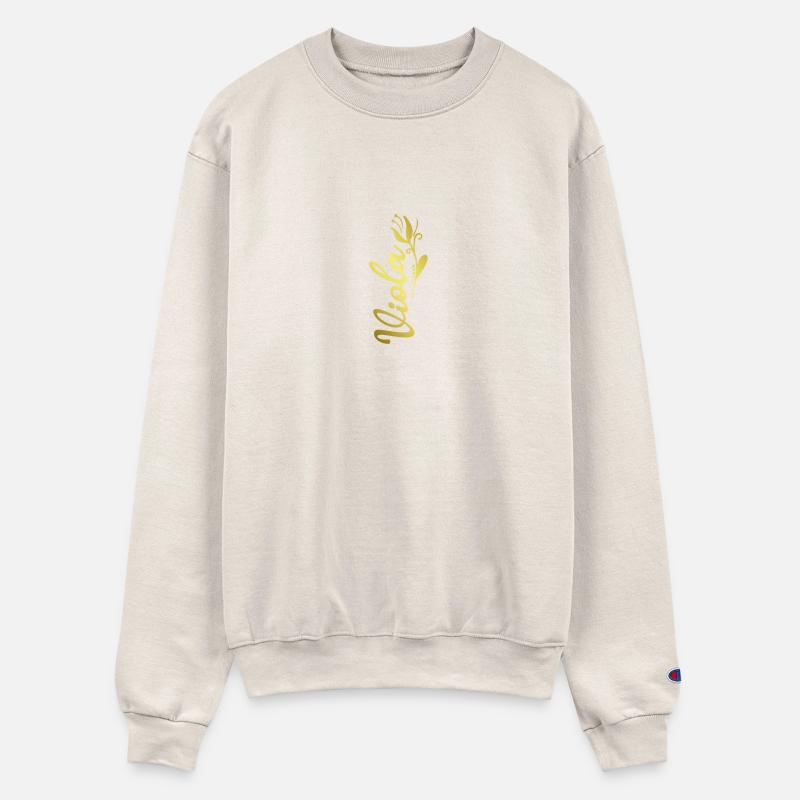 Viola Name Faux Gold Tulip Flourish