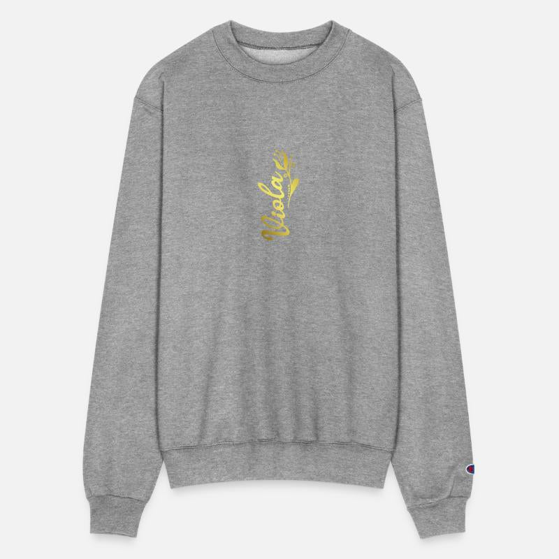 Viola Name Faux Gold Tulip Flourish