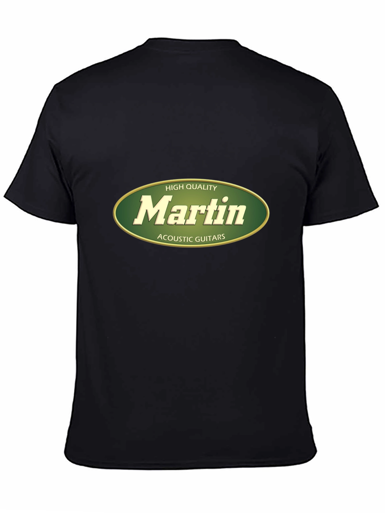 Martin Acoustic Guitars High Quality Black T-Shirt