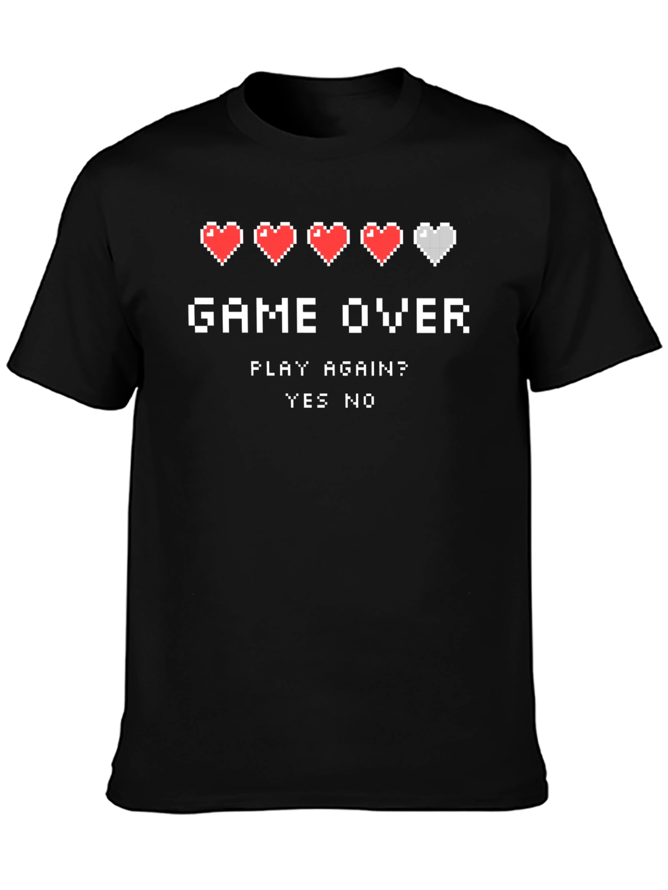 Game Over Pixel Art Graphic T-Shirt - Gamer Tee