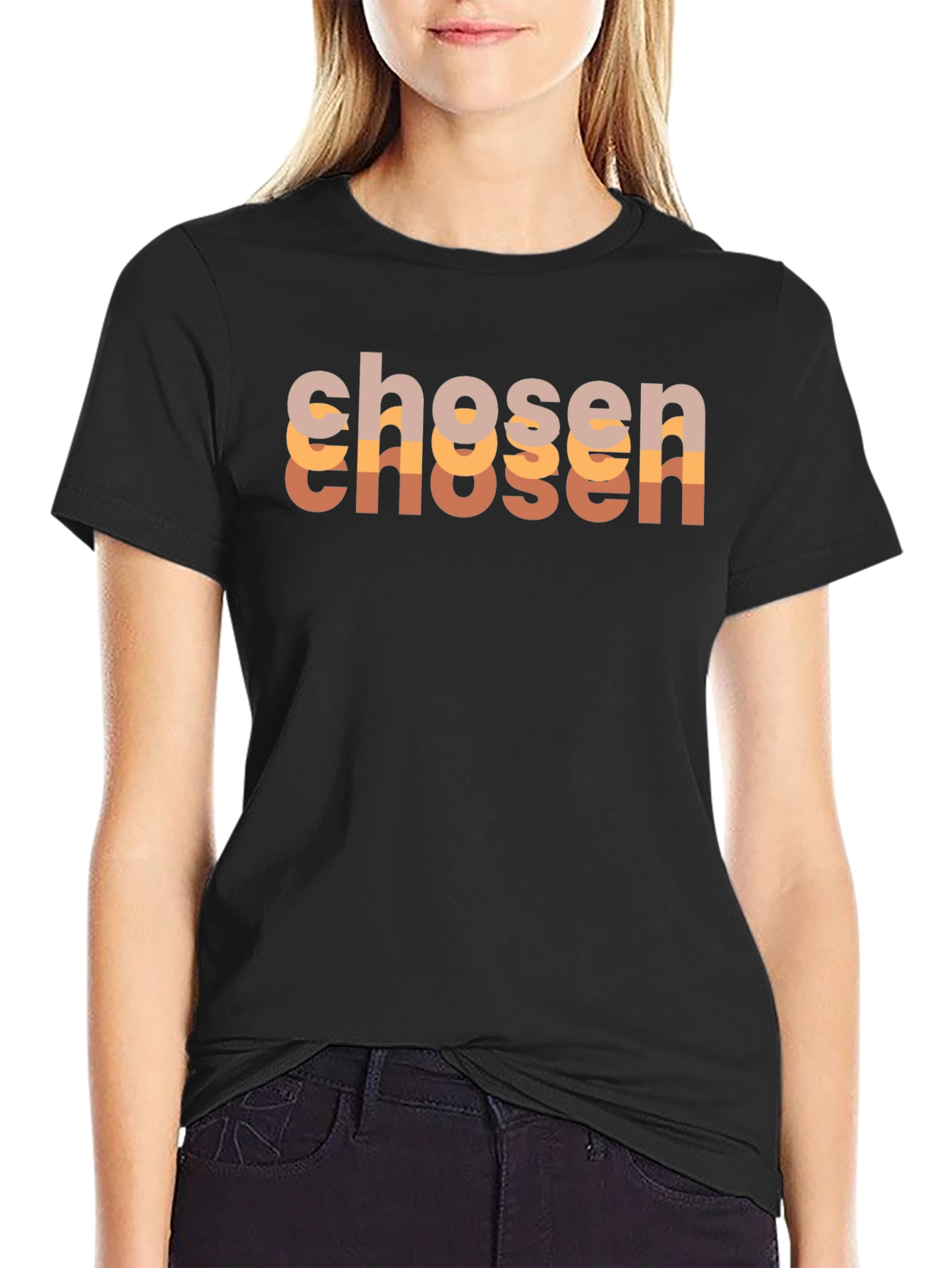 Chosen Graphic Tee - Stylish Black T-Shirt