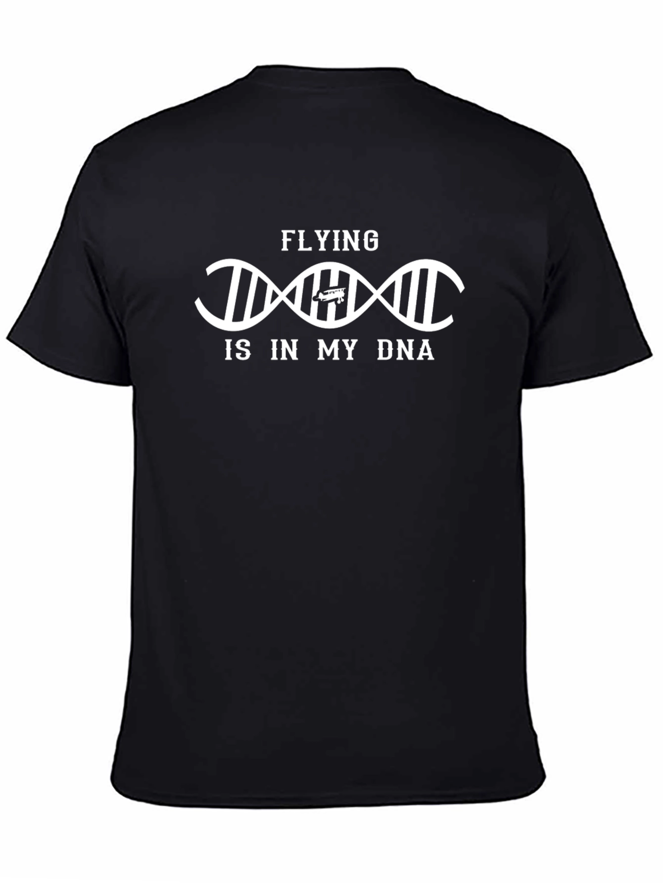 Flying is in My DNA Black T-Shirt