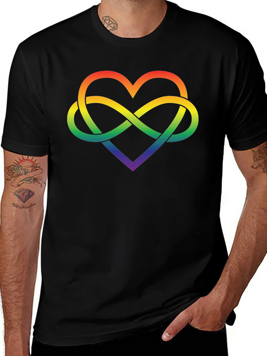 Rainbow Infinity Heart Graphic Tee