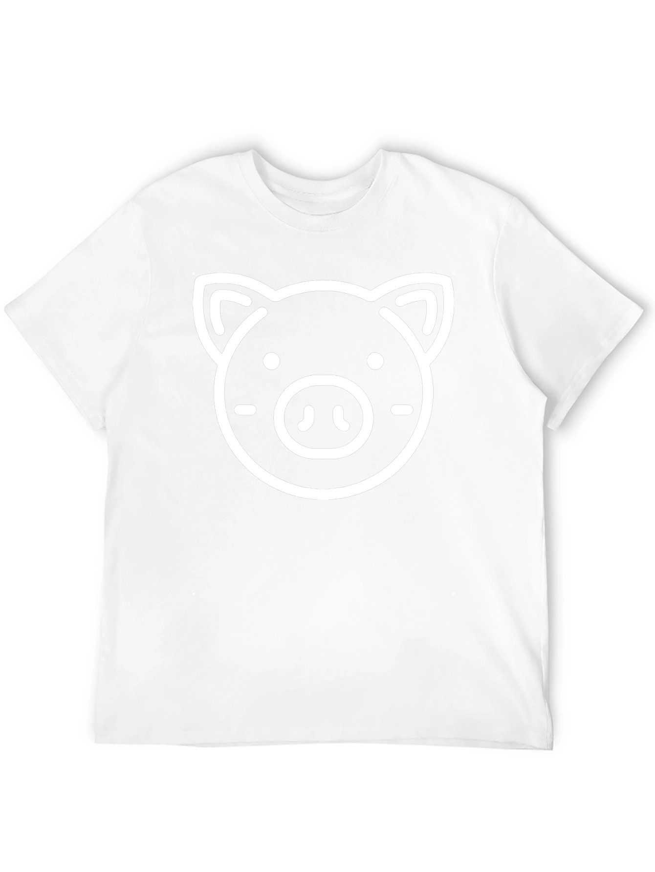 Pig Graphic Tee - Black Cotton T-Shirt