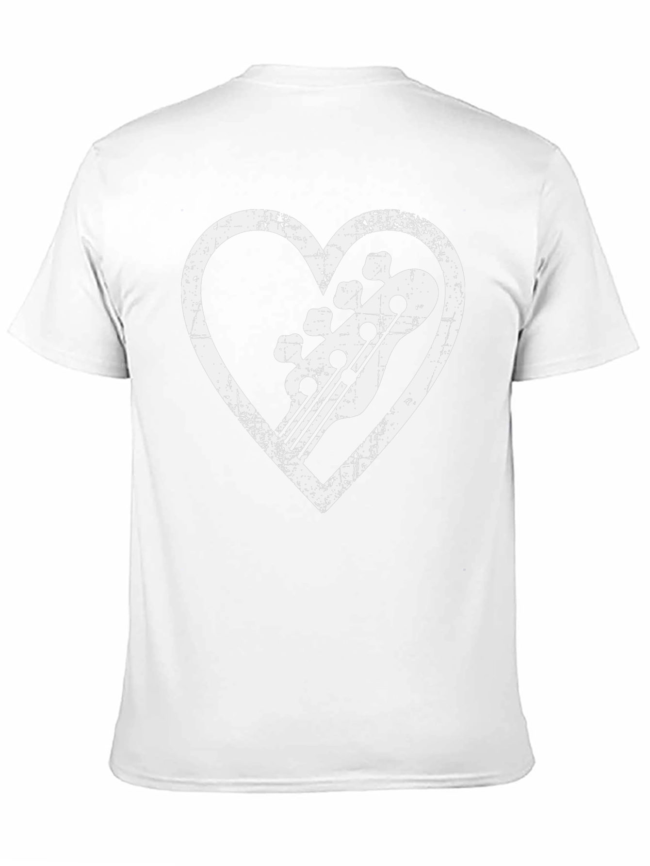 Bass Guitar Heart Graphic Tee - Musician T-Shirt