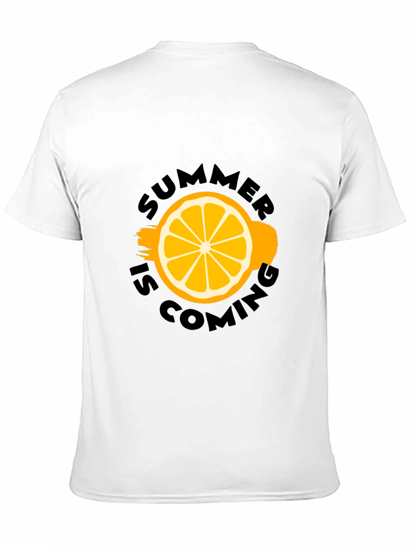 Summer Is Coming Black Graphic Tee