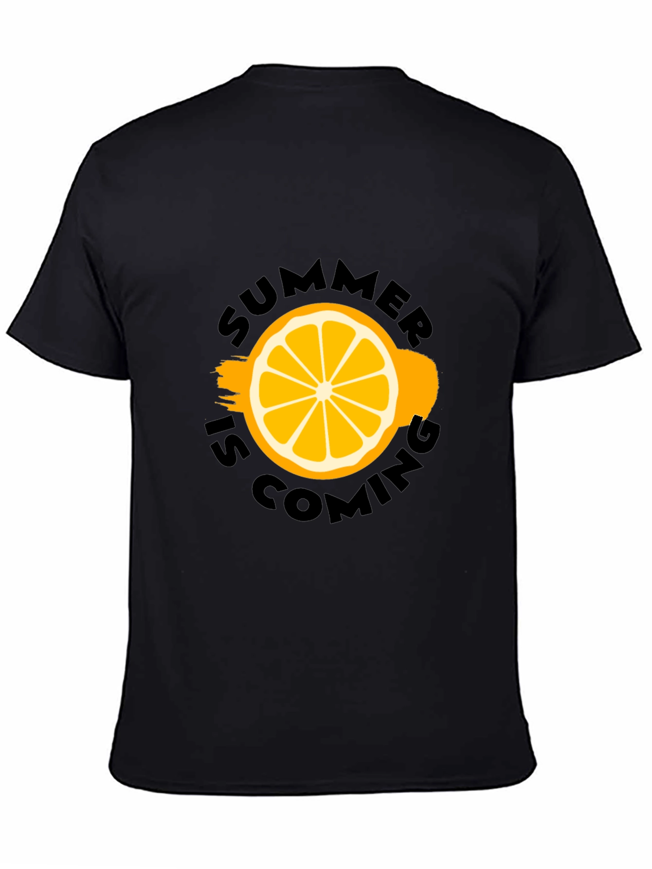 Summer Is Coming Black Graphic Tee