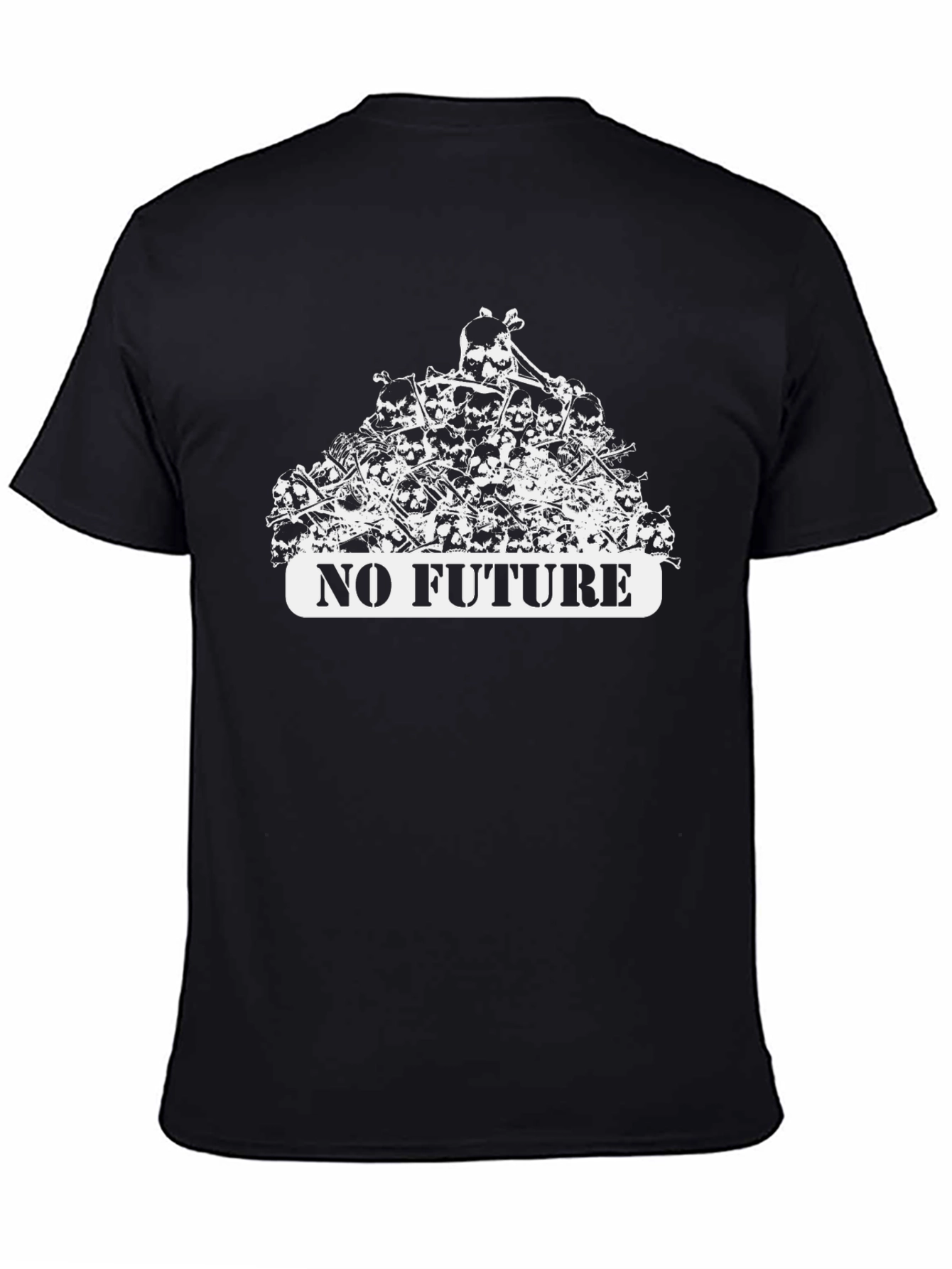 No Future Skull Pile Graphic Tee - Edgy Streetwear