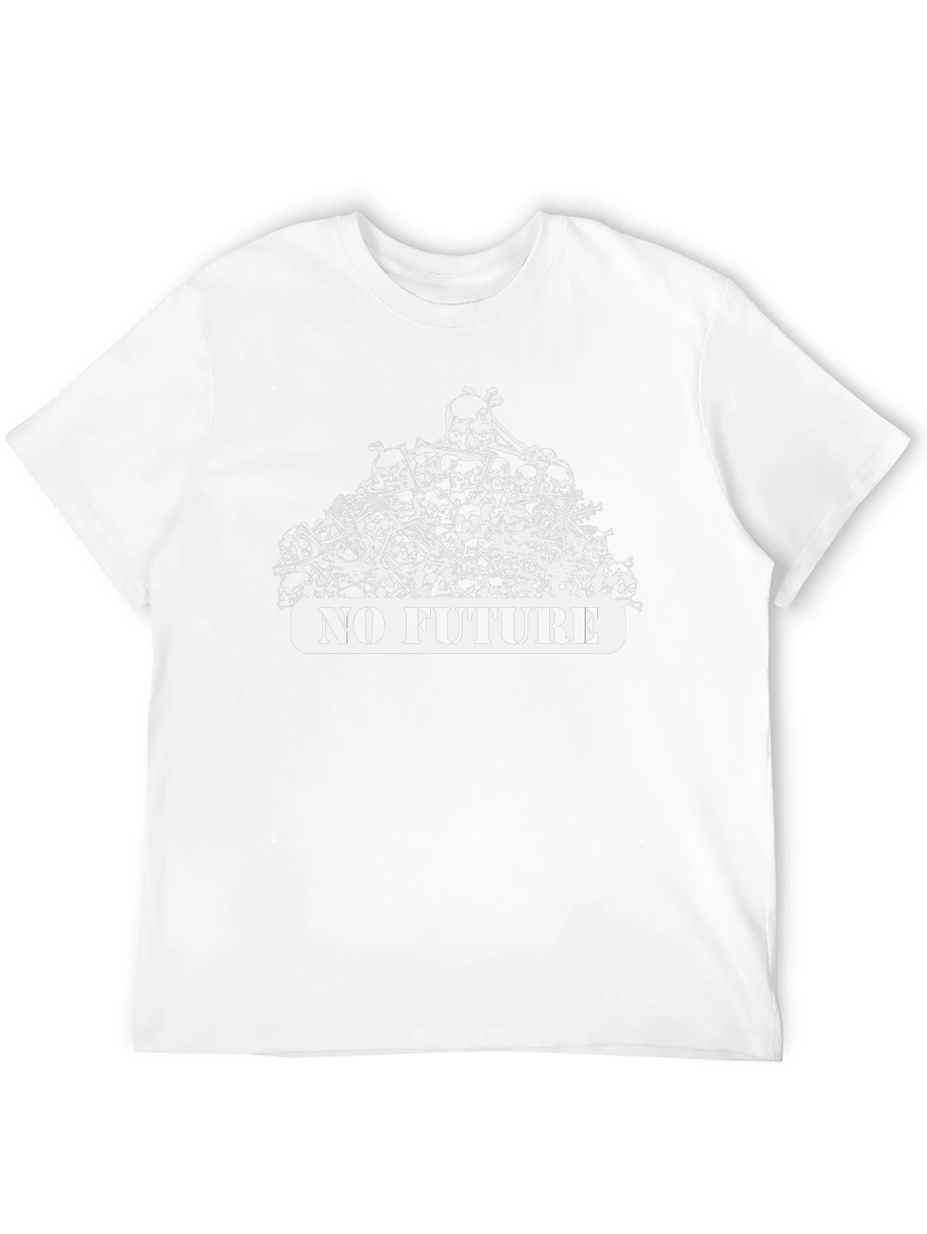 No Future Skull Pile Graphic Tee - Edgy Streetwear