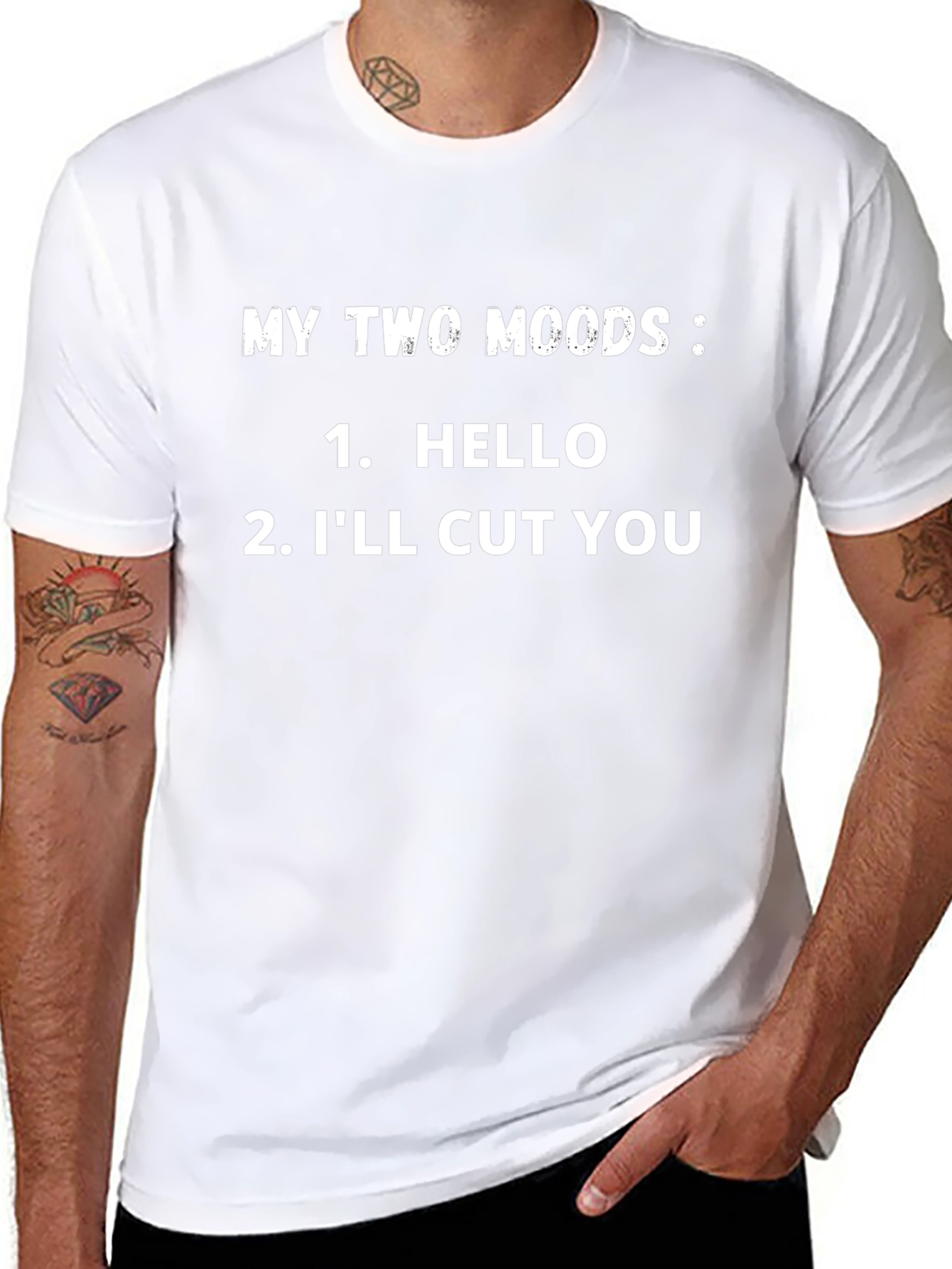 My Two Moods Graphic Tee - Humor T-Shirt