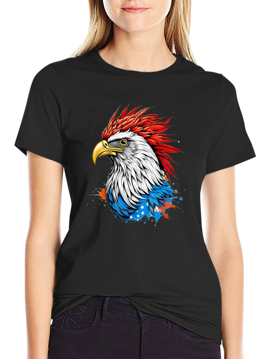 Patriotic Eagle Graphic Tee - Mens Black T-Shirt
