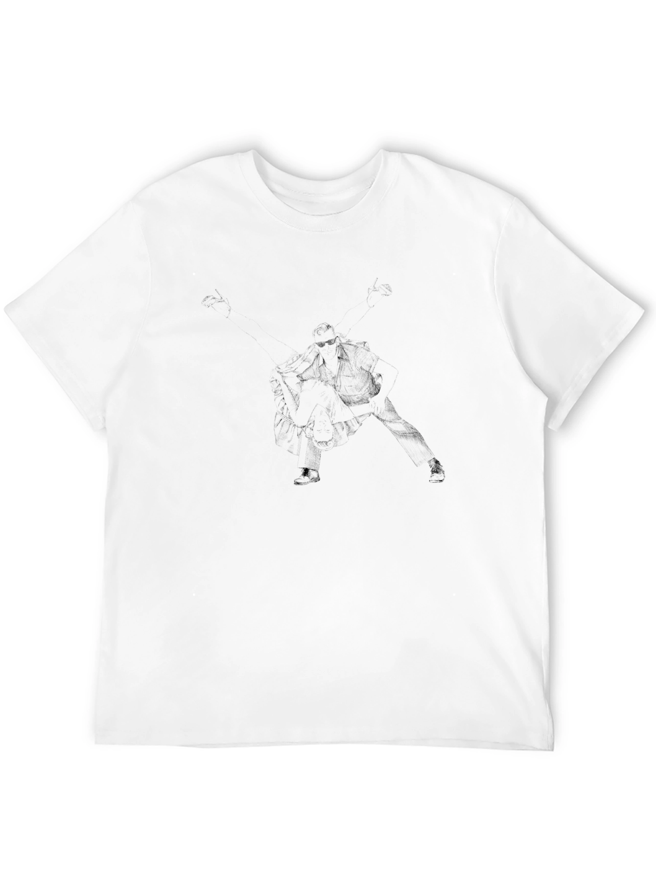Mens Black Graphic Tee