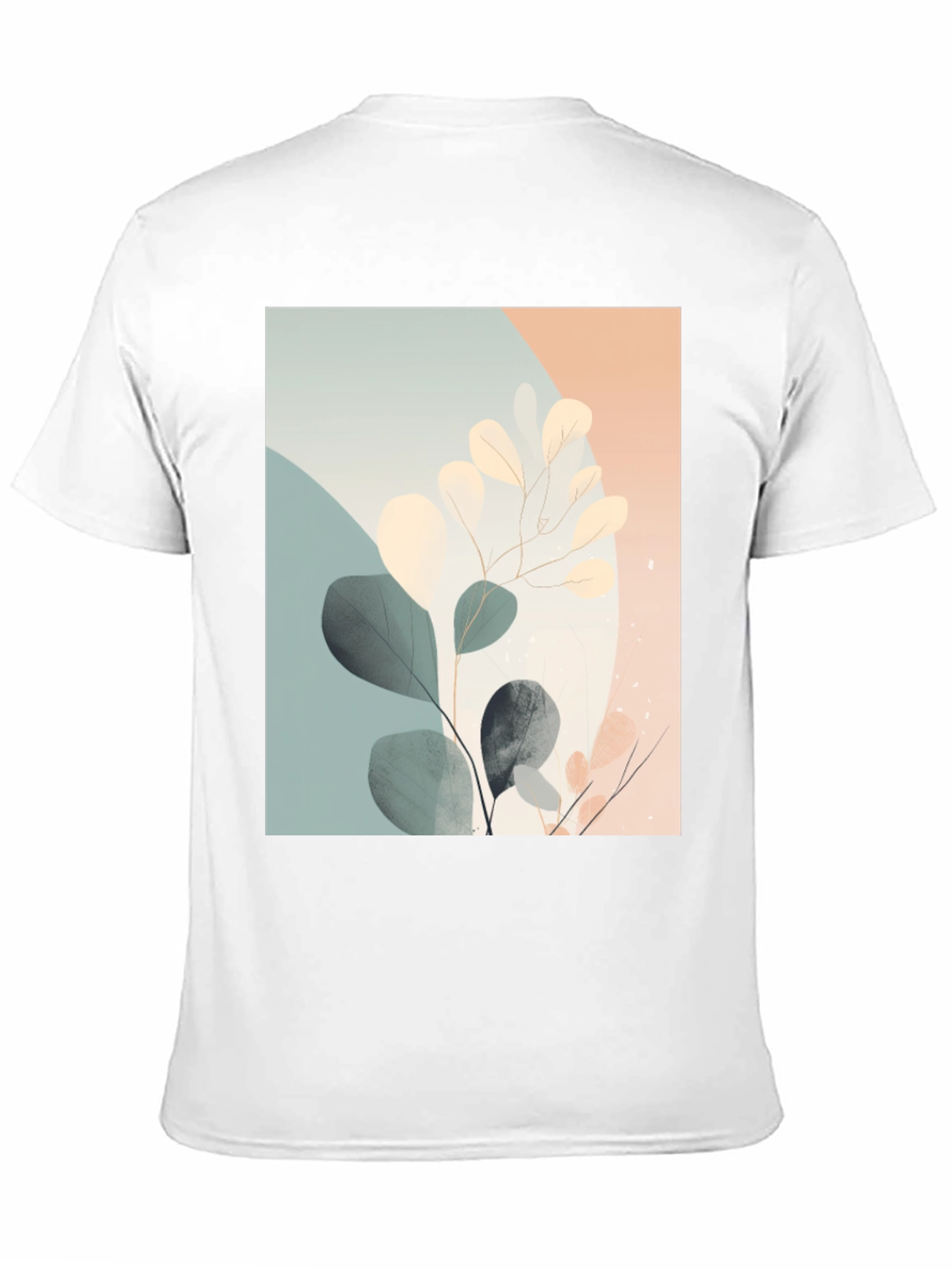 Botanical Print Black T-Shirt