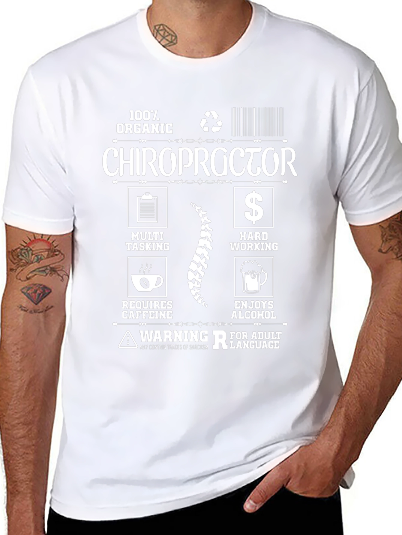 Chiropractor Organic Graphic T-Shirt
