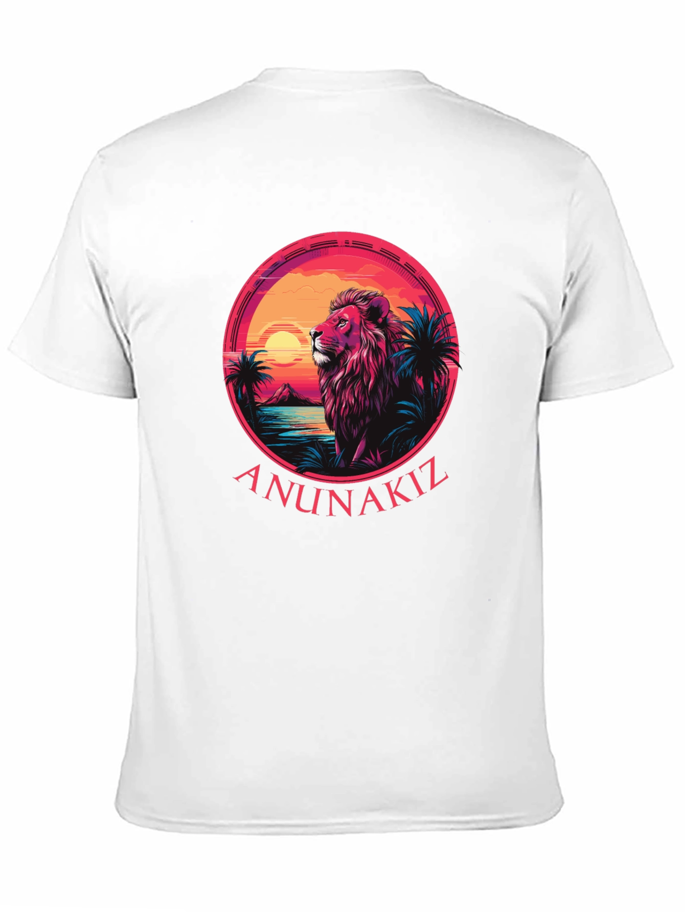 Lion Sunset Graphic Tee - Anunakiz Design