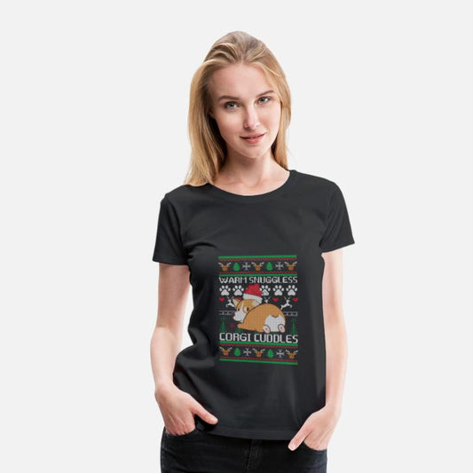 Warm Snuggles Corgi Cuddles Funny Christmas