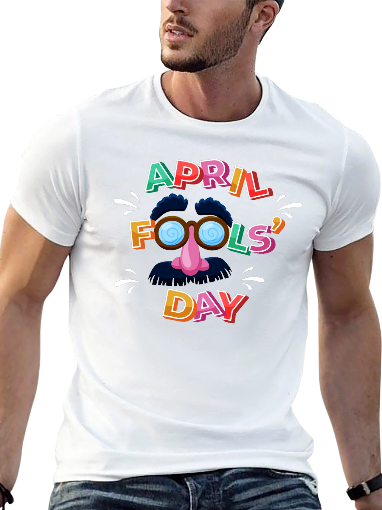 April Fools Day T-Shirt - Funny Groucho Design