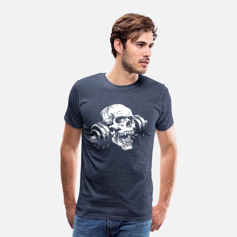 Weight Lifting Skull Kettlebell Gym Motivational