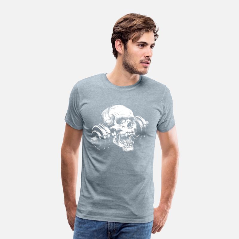 Weight Lifting Skull Kettlebell Gym Motivational