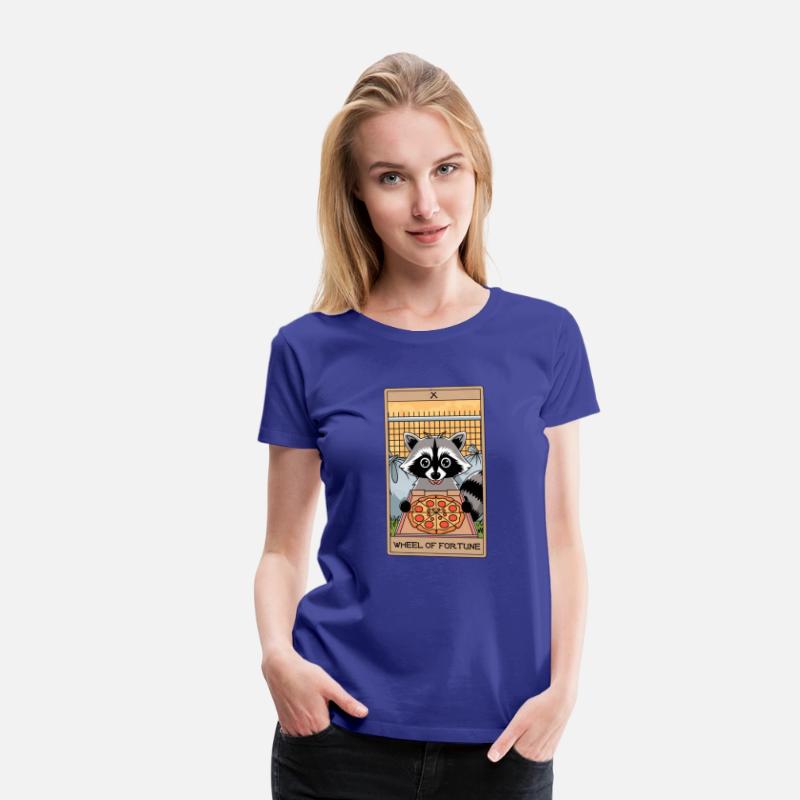 Wheel of Fortune Raccoons Tarot Card